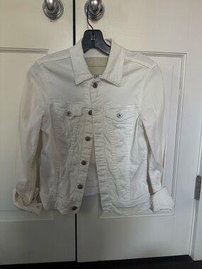 AG Adriano Goldschmied White Denim Jacket